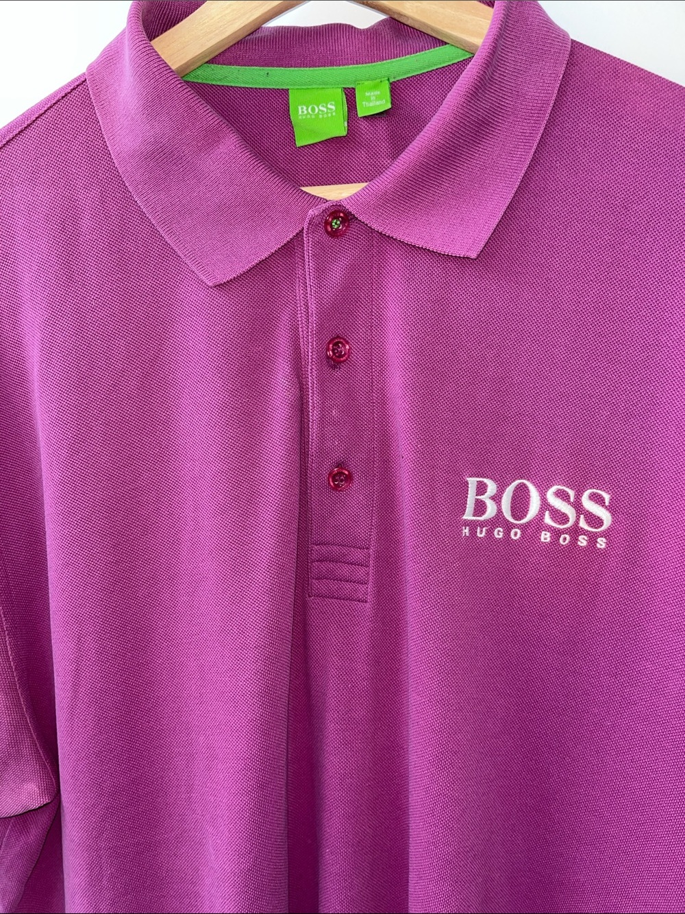 Hugo Boss Bright Magenta Polo Shirt 100% Cotton
